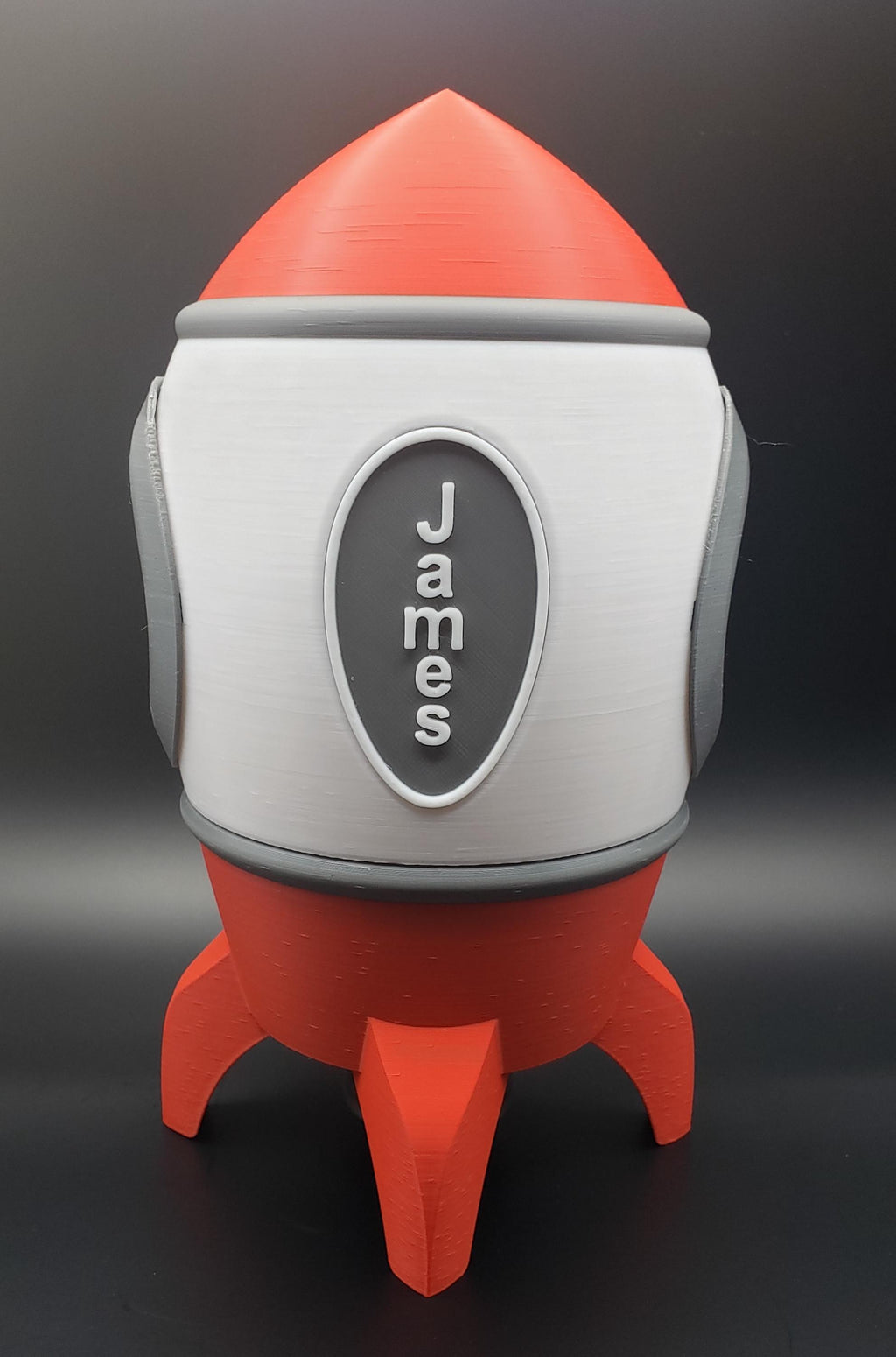 Personalized Rocketship Piggy Bank
