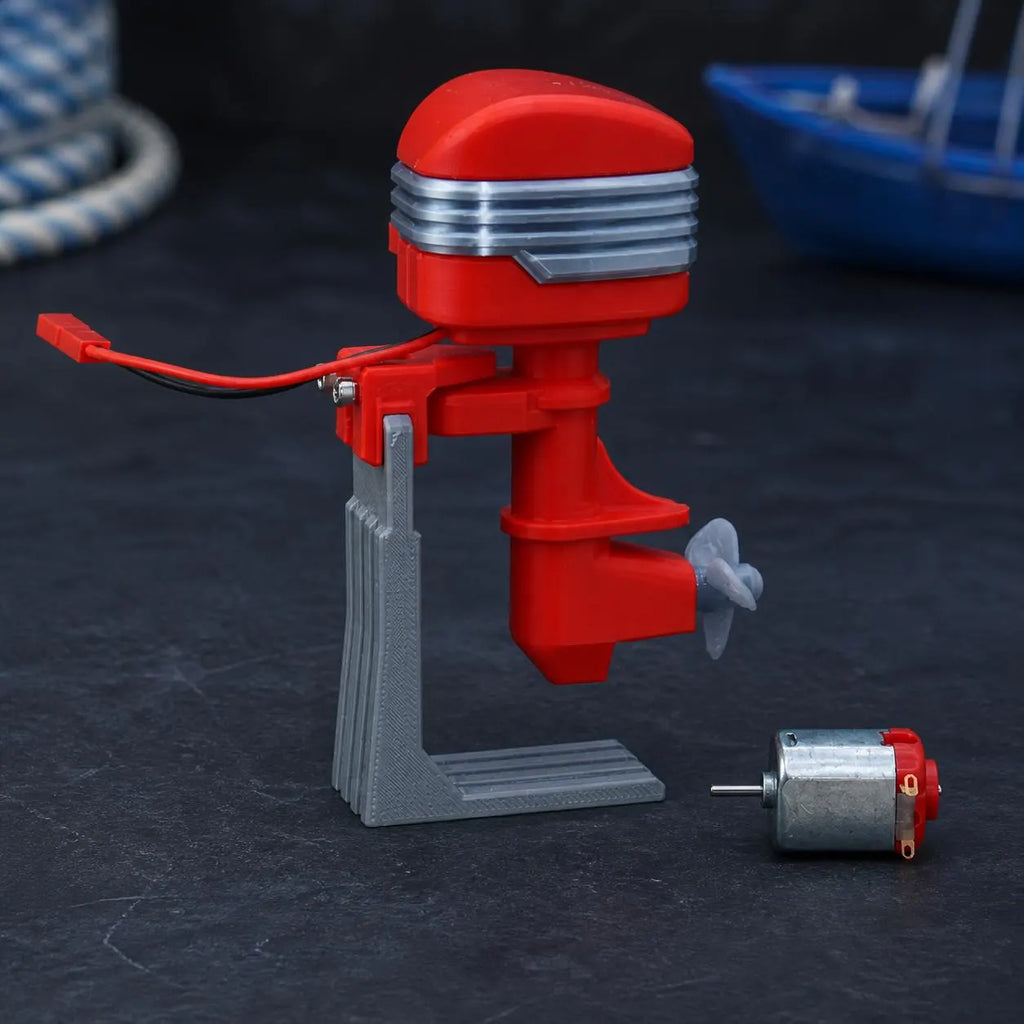 RC Outboard Motor with Vintage Design