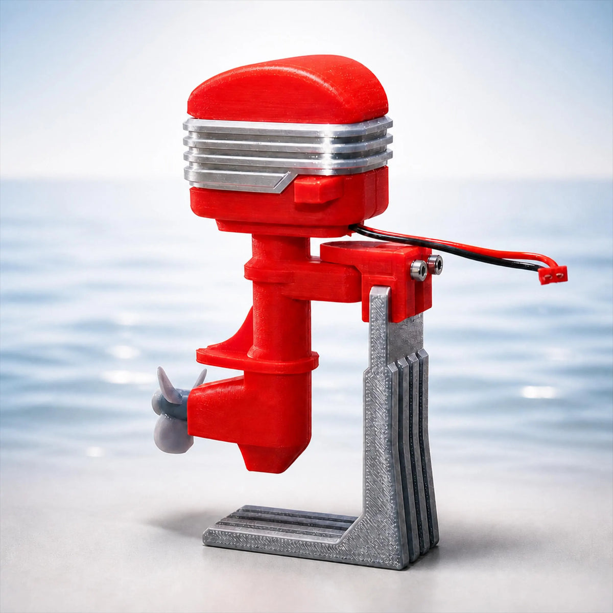 RC Outboard Motor with Vintage Design