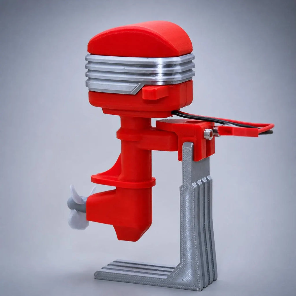 RC Outboard Motor with Vintage Design
